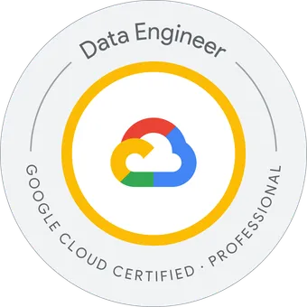 Google Cloud Certified Professional Data Engineer badge